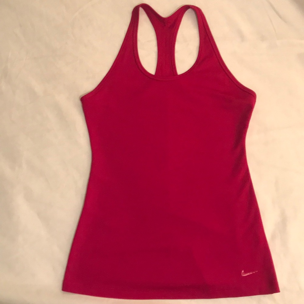 Pink Nike Dri-Fit Slim Fit Workout Tank